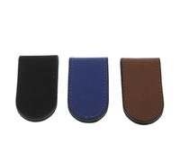 3pcs PU Leather Money Clip Wallet for Men, Cash Holder | Solid Colour Finish, Precision Stitching, Business Card and Bill Storage, Minimal Bulk for Commute Use