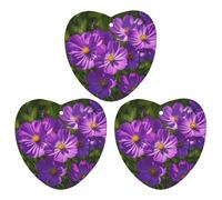 3PCS Purple Flowers Car Air Freshener Hanging Scented Cards Cute Gray Car Fresheners Long Lasting New Cars Scents for Women Men Natural Air Freshener with Lanyard Automotive Freshies