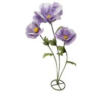 3PCS Purple Giant Artificial Flower - 3D Large Realistic Flowers Made of Waterproof Paper Durable Easy Maintenance Perfect for Home Garden Weddings Hotel Events Christmas Graduation Party Decorations