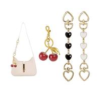 3PCS Purse Extender Chain, Purse Strap Extender, Sweet Cherry Purse Accessories, Bag Accessories Charms for Women