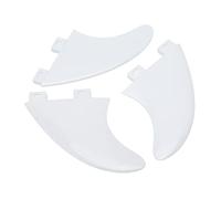 3PCS PVC Surfboard Fin Replacement, Inflatable Paddle Board Fin Set, Durable and Flexible Surfboard Accessory for Enhanced Stability on and Longboards (White)