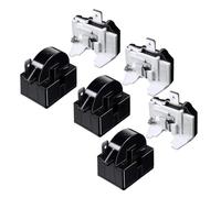 3pcs QP2-4.7 PTC Starter Relay 1 Pin Refrigerator Starter Relay and 6750C-0005P Refrigerator Overload Protector