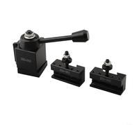 3Pcs Quick Change Wedge Tool Holders for Lathe Machines Models 250000 250001 250002 Steel Construction for Stable Processing of Outer Circles End Faces and Grooving