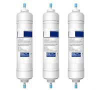3pcs Quick Connect Post Activated Carbon Water Filter, Small T33 Post-Filter, for Refrigerator,10'' Water