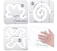 3PCS Quilting Rulers,Quilting Templates,Free-Motion Quilting Template Set,Acrylic Sewing Tools Kit,DIY Sewing Tools Embossing Molds Kit for Simple Quilting Design (Curve Style)