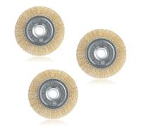 3Pcs RAC814 Wire Brush Replacement for R-yobi Patio Cleaner,Wire Wheel Brush with Arbor Hole for RY18PCA-0, OPC1800/1815,EFB 400/401, More - Ideal for Cleaning Rust, Grout,Joints&Debris (115x16 x10mm)