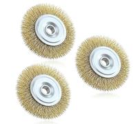 3Pcs RAC814 Wire Brush Replacement for Ryobi Patio Cleaner 115*16*10mm | for RY18PCA OPC1800 OPC1815 EFB 400/401,115mm Wire Wheel Brush with 16mm Arbor Hole for Cleaning Rust Joint Debris