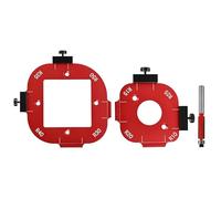 3Pcs Radius Jig Set, Router Jigs and Templates Including 1 Small Size 1 Large Size 1 Edge Trimming Tools, Precision Routing Tool Suitable for Woodworking Furniture Edges DIY Projects