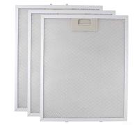 3PCS Range Hood Aluminum Filter, Metal Mesh Extractor Vent Filter Cooker Hood Filters For Most Hoods And Range Hood Vents, 340X280x9mm