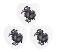 3PCS Ravens Car Air Freshener Hanging Scented Cards Cute Black Car Fresheners Long Lasting New Cars Scents for Women Men Natural Air Freshener with Lanyard Automotive Freshies