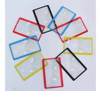 3pcs Reading Credit Card Pocket Magnifier Magnifying Tool Wallet Clip Loupe Lens