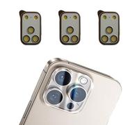 3Pcs Rear Back Camera for Lens Screen Protector Anti Scratch Clear Tempered Glass for iPhone 17 Full Coverage Guard (Gray,For iPhone17 Pro Max)