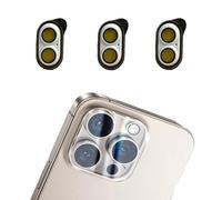 3Pcs Rear Back Camera for Lens Screen Protector Anti Scratch Clear Tempered Glass for iPhone 17 Full Coverage Guard (White,For iPhone17)