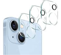 3PCS Rear Back Camera Lens Protector Tempered Glass for iPhone 16/16 Plus - HD Clear Full Coverage Guard.Anti-Scratch,No Affect on Night Shots (15/15plus)