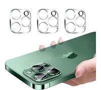 3PCS Rear Back Camera Lens Protector Tempered Glass for iPhone 16/16 Plus - HD Clear Full Coverage Guard.Anti-Scratch,No Affect on Night Shots (16pro/16promax)