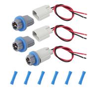 3pcs Rear License Plate Light Socket Connector/Plug Harness Kit for F-150 Lamp 2004-2021, Suitable for Fords Ranger 1998-2011 & Explorer 2006-2010, Replaces F81Z-13411-AA AL8Z-13411-B