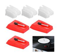 3Pcs Record Player Needles Durable Ruby Tip Turntables Stylus Replacement Accessories Needle for Crosley, Ion, Jensen, Bush, Teac Vinyl Record Player/LP/Phonograph