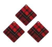 3PCS Red And Black Plaid Car Air Freshener Hanging Scented Cards Cute Gray Car Fresheners Long Lasting New Cars Scents for Women Men Natural Air Freshener with Lanyard Automotive Freshies