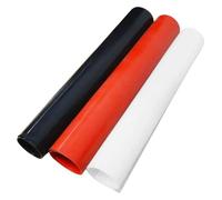 3PCS Red/Black/Translucent Optional Plate Mat High Temperature Resistance 100% Virgin Silikon Rubber Pad 500x500mm