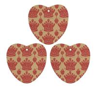 3PCS Red Crown Car Air Freshener Hanging Scented Cards Cute White Car Fresheners Long Lasting New Cars Scents for Women Men Natural Air Freshener with Lanyard Automotive Freshies