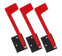 3pcs Red Metal Mailbox Flag Replacement Accessory for Outdoor Use | Double Sided Printing, Easy Installation, Fit, Mailbox Maintenance, Outdoor Décor, Red Finish