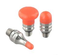3pcs Red Tapping Down Tips For Car Dent Repair Kit Paintless Removal Tool With Plastic Heads To Prevent Scratches On Metal Surfaces And Home Appliances Like Refrigerators Or Washing Machines