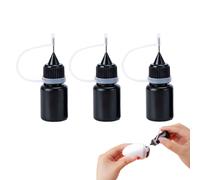 3pcs Refill Ink for Stamp Pad, Roller Stamp Refill Ink Privacy Stamp Ink 5ml Id Protection Roller Stamp Refill Ink Black Ink Stamp Ink Roller Black Ink Refill Oil Stamp Ink Privacy Practical Ink