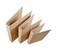3Pcs Refillable Kraft Paper Notebook Covers - Lightweight Dirt-Resistant Binder Shells for School & Office Scrapbooking Journal Stationery Supplies