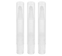 3pcs Refillable Twist Lip Gloss Pen 5ml Pp Leakproof | Vacuum-sealed Design, for Cosmetic Products and Nail Nutrition Oils, Travel On-the-go Beauty Routines