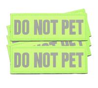 3pcs Reflective Patch with Hook and Loop Backing Nylon Embroidered | High Visibility Light Green Patch for Therapy Dogs and Guide Dog Owners, Quick Install and Remove, Professional Official Look