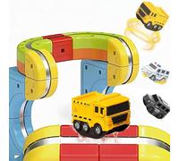 3Pcs Replacement Electric TrainCars,USB Rechargeable Add-On to Electric Train Set & TrainSet Flexible Track,Not Standalone,Tracks & Cable Not Included,Add-On Accessory for Kids TrainTrack Sets