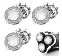 3Pcs Replacement Heads for Philips Shaver, for Philips Electric Shaving Blades Series 1000, 2000, 3000, AT8xx, AT7xx, PT7xx 360° Dual Blade Rotation System Self-Sharpening Shavers Blades Cutting Heads