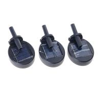 3pcs Replacement PVs Panel with Rotation Charges Designs Round/Square PVs Panel for Outdoor Garden Lighting Rotation Solar Charges for Garden Lighting