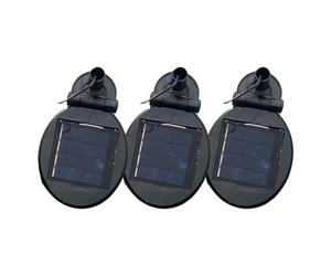 3pcs Replacement PVs Panel with Rotation Charges Designs Round/Square PVs Panel for Outdoor Garden Lighting Solar Lighting Replacement