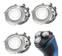 3Pcs Replacement Shaver Heads for Philips Series SH30/SH50 Series 1000 2000 3000 5000 Electric Shaving Blades Stainless Steel Cutting Blade Rotation System for Phillips Series AT8xx/AT7xx/PT7xx