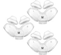 3PCS Replacement Silicone Cushion Compatible with ResMed AirFit P10 Nasal Pillow CPAP Mask - Soft, Leak-Free Fit for Comfortable Sleep Therapy（Medium）