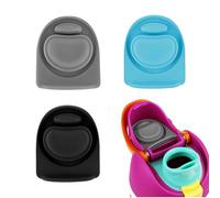 3pcs Replacement Stopper Compatible With Owala Freesip 19/24/32/40oz, Leak Proof Silicone Gasket Seal Bottle Cap, Water Bottle Top Stopper Ring Mouthpiece Parts Grey Black Blue