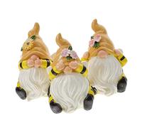3pcs Resin Fall Gnome Figurines Cute Garden Gnome Statues for Thanksgiving and Halloween Decor Adorable Outdoor Tabletop Decorations for Home and Garden