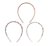 3pcs Resin Hollow U Shaped Headbands for Women Hair Accessory