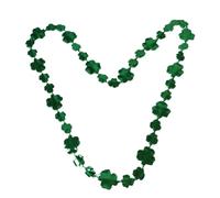3pcs Resin Shamrock Necklace Set for St Patrick's Day Celebration, Unisex Design with Green Clover Shape, Fashion-forward Accessories to Light the Night at Restaurants