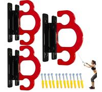 3Pcs Resistance Band Wall Anchor with Screws, Iron Resistance Band Wall Mount, Arrow-Shaped Heavy Duty Resistance Band Anchor for Home Exercise, Gym