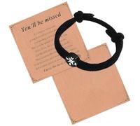 3PCS Retirement Gift Set, Including 1 Greeting Card, 1 Blank Card & 1 Compass Bracelet, Perfect Farewell Gift for Coworkers, Colleagues, Friends, Symbol of New Journeys & Cherished Memories