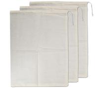 3PCS Reusable Cotton Muslin Straining Bag 30×40cm, Fine Mesh Muslin Cloths for Cooking and Filtration, Cheese Cloths for Straining Nut Milk, Juice, Yogurt, Cold Brew, Home Brewing