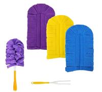 3PCS Reusable Duster Refills Compatible with Swiffer Duster Handles,Washable Microfibre 360° Electrostatic Dusting Heads for Home,Blinds & Pet Hair