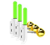 3PCS Reusable Fishing Rod/Pole Light Tip Led Electric Operated，Fising Glow Stick for Rod Tips with Battery in Night