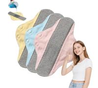 3PCS Reusable Incontinence Pads for Women,Washable Panty Liners,Long Cotton Sanitary Pads,Leakproof Period Pads,Sanitary Postpartum Pads,Ladies Incontinence Pads,Breathable Reusable Cotton Pad