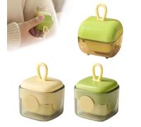 3PCS Reusable Lint Roller, Mini Lint Roller, Reusable and Portable Rollers with Square Yellow Green and Circular Green Design for Pet Hair Dust Clothes Sofa and Blanket