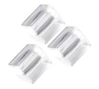 3PCs Reusable Silicone Nails Stamping Blocks Polish Stencil For Most Nails Art Templates Portable Nail Stamp Set For Travel