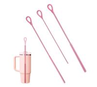 3pcs Reusable Silicone Straw Cleaner Brush,9.5in Extra Long Straws Cleaner Cleaning Tool for 3mm 6mm 9mm Multi-Size Cleaning Accessories for Metal Glass Plastic Straw & Bendable Pipe