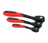 3pcs Reversible Ratchet 1/4", 3/8" & 1/2" Set